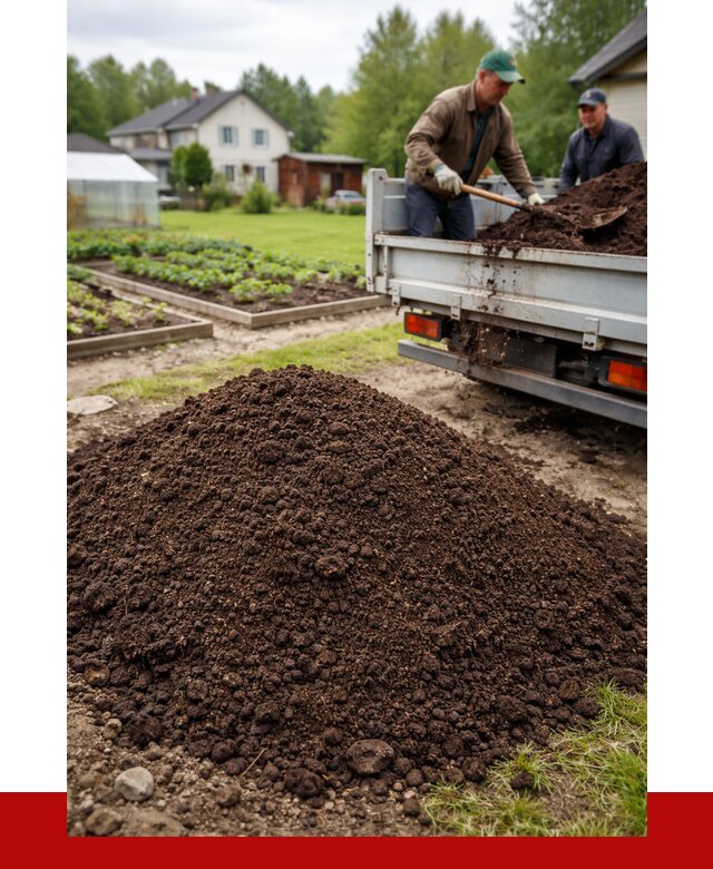 Плодородный грунт в Кингисеппе с доставкой от 4361 р. | ПРОНЕРУДКгп