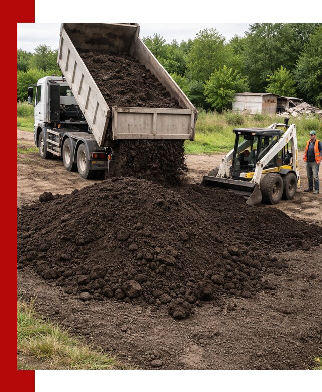 Поставка плодородной земли с доставкой самосвалом в Кингисеппе