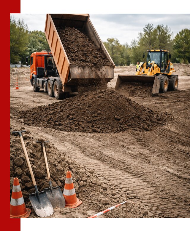 Поставка и доставка планировочного грунта в Кингисеппе