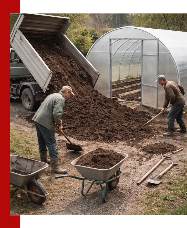 Грунт для теплицы с доставкой в Кингисеппе — плодородный субстрат под растения