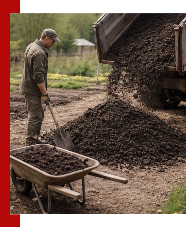 Доставка качественной земли для огорода в Кингисеппе