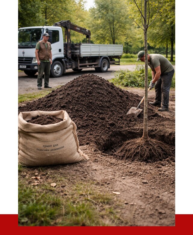 Грунт для посадки деревьев в Кингисеппе от 1246 р. | ПРОНЕРУДКгп