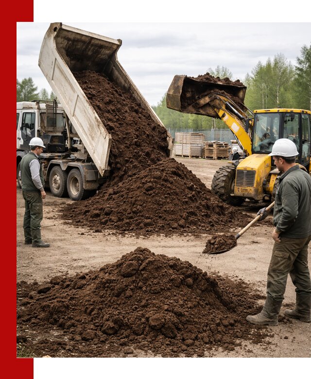 Доставка торфа оптом и в мешках в Кингисеппе