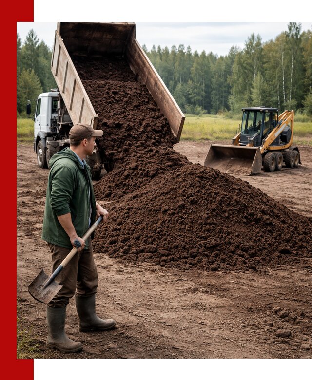 Купить верховой торф с доставкой в Кингисеппе для садоводства и растений