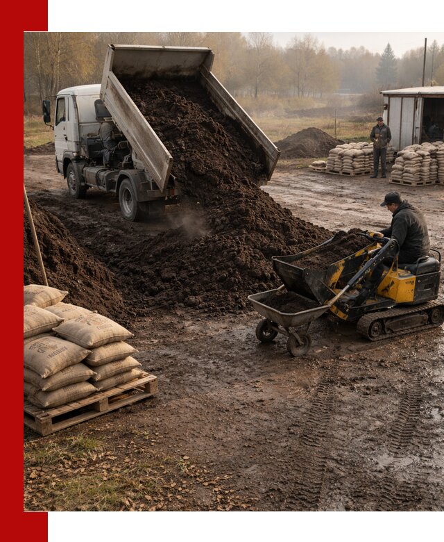 Кислый торф в доставке по выгодным ценам в Кингисеппе