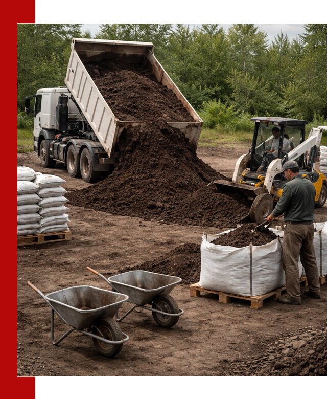 Доставка и продажа торфогрунта в Кингисеппе оптом и в розницу