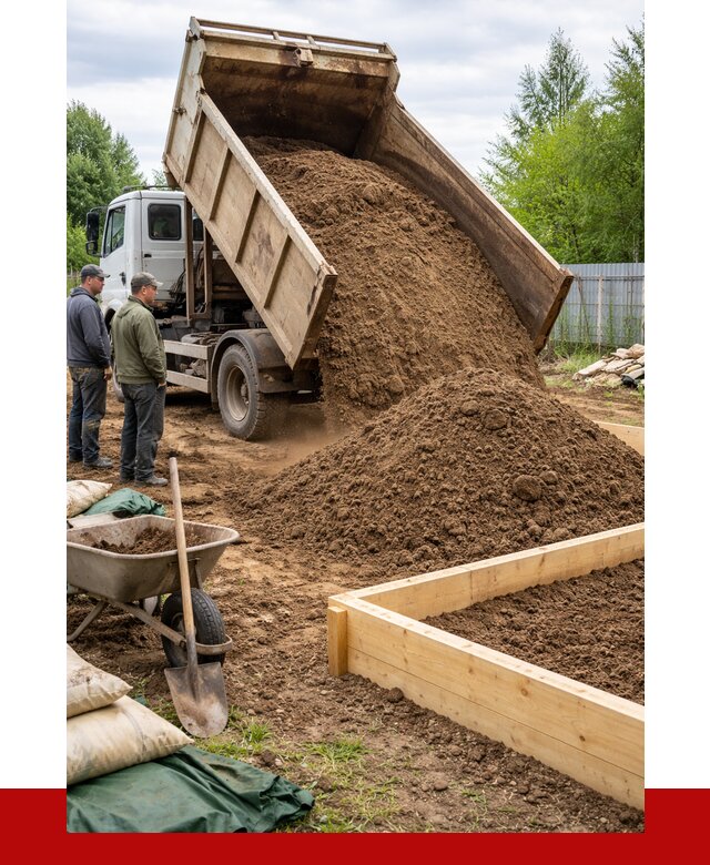 Торфо песчаная смесь в Кингисеппе с доставкой от 1921 р. | ПРОНЕРУДКгп