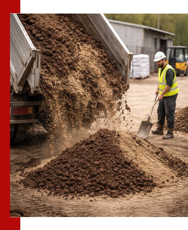Доставка торфо-песчаной смеси в Кингисеппе для строительства и озеленения