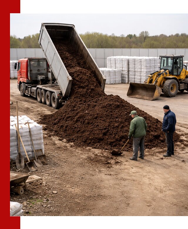 Доставка торфяных смесей оптом и в розницу в Кингисеппе