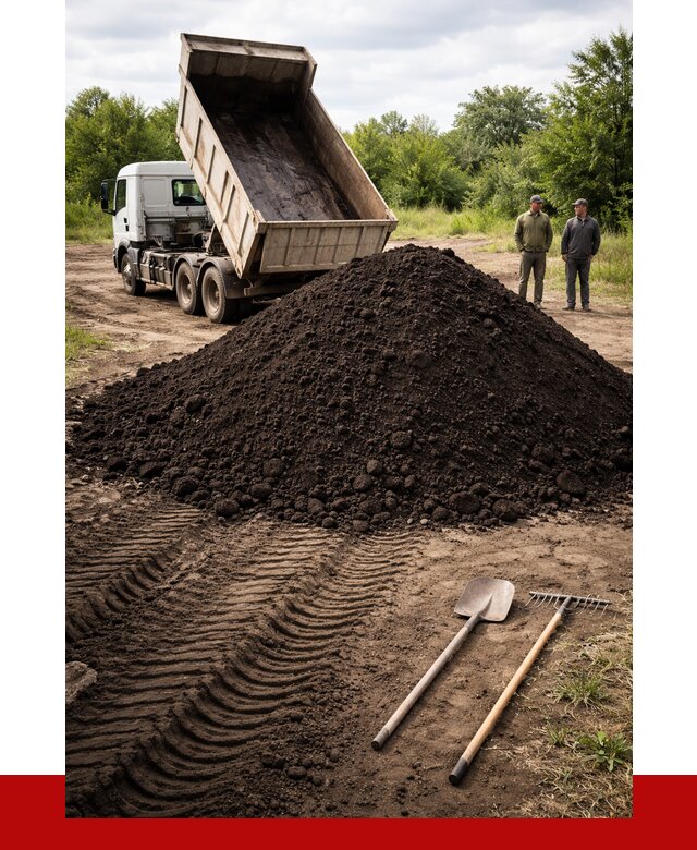 Купить чернозем навалом в Кингисеппе от 1246 р. за куб | ПРОНЕРУДКгп