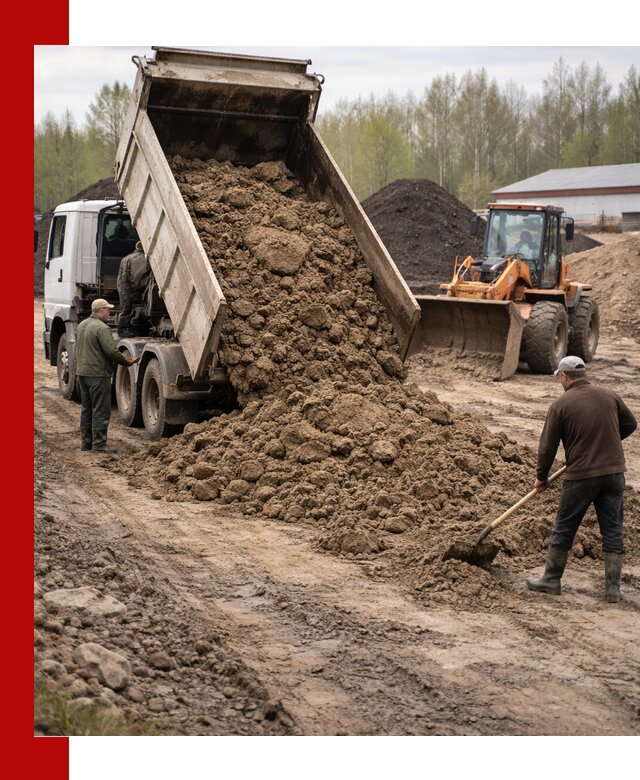 Доставка глин и суглинков в Кингисеппе оптом и вкрай