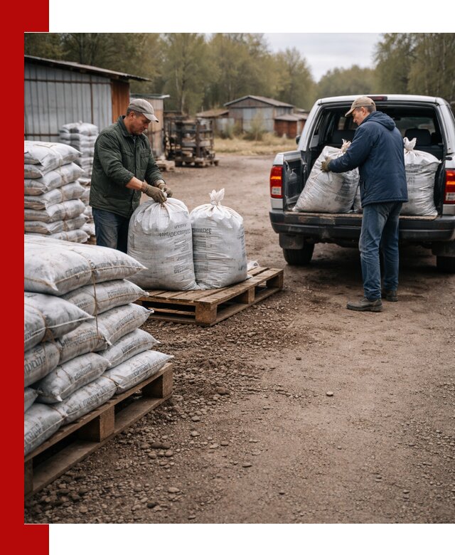 Купить конский навоз в мешках с доставкой в Кингисеппе