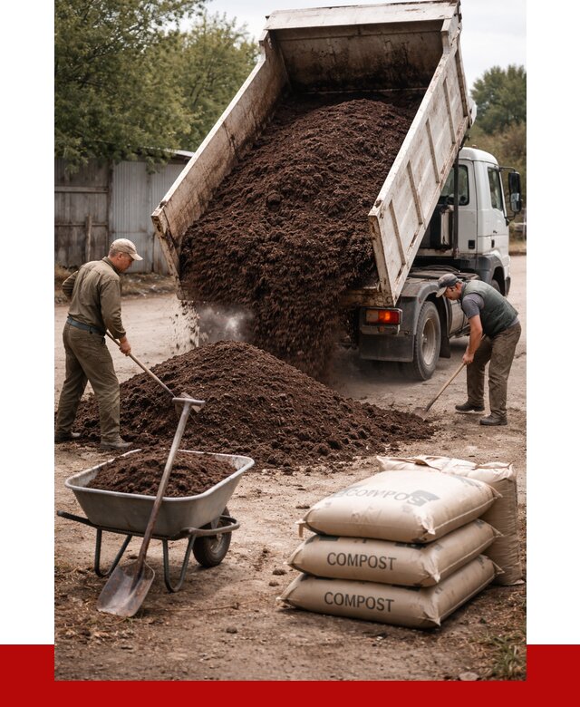 Купить компост в Кингисеппе от 4361 р. за куб с доставкой | ПРОНЕРУДКгп