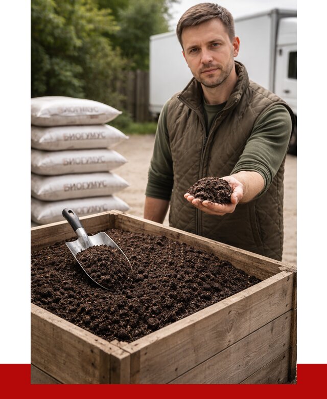 Купить биогумус в Кингисеппе с доставкой от 8826 р. за куб | ПРОНЕРУДКгп