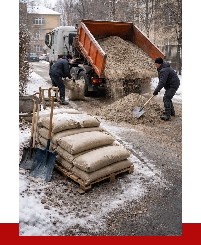 Противогололедные материалы оптом в Кингисеппе от 4361 р. | ПРОНЕРУДКгп