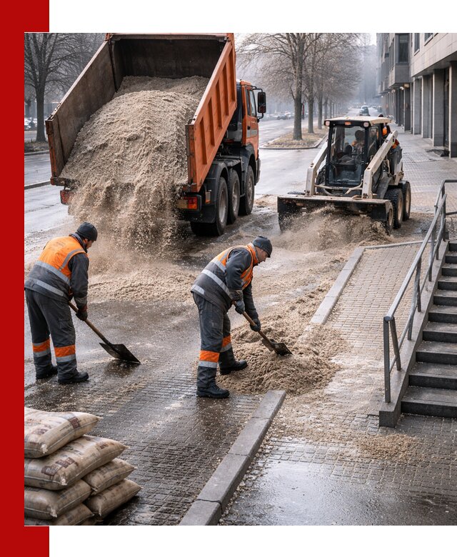 Поставка противогололедных материалов в Кингисеппе