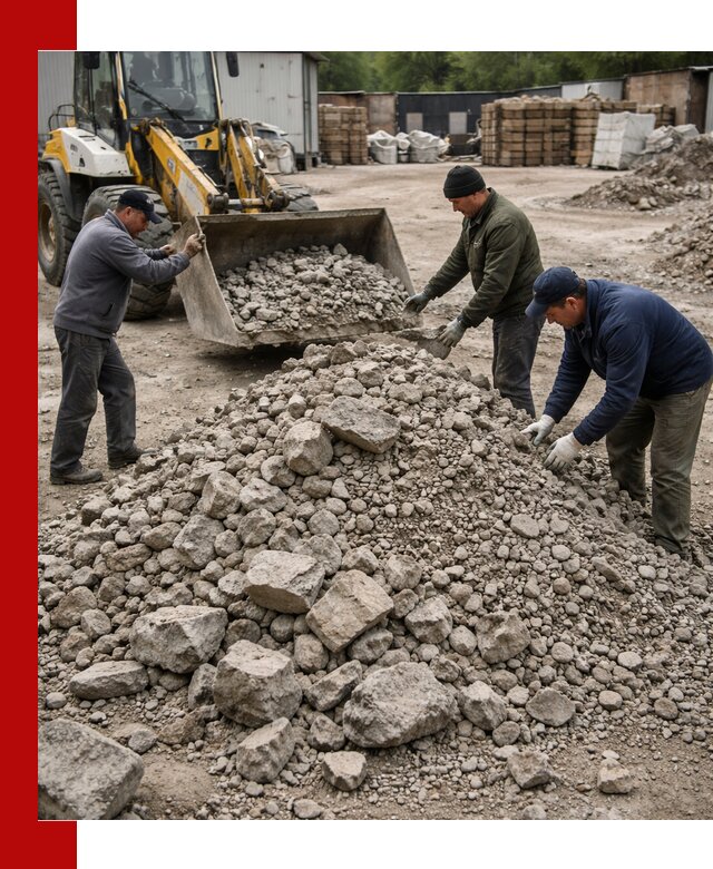 Демонтаж и вывоз бой бетона в Кингисеппе