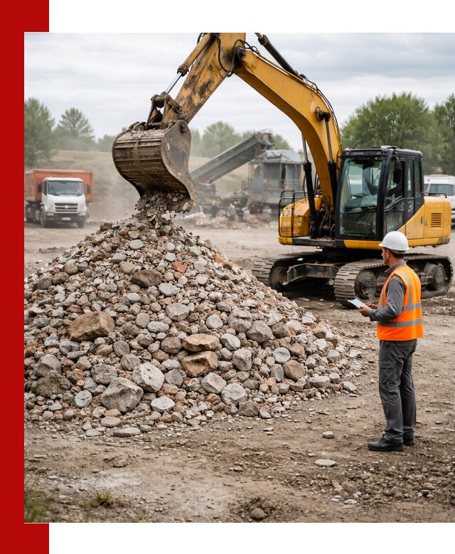 Доставка и вывоз строительного боя в Кингисеппе