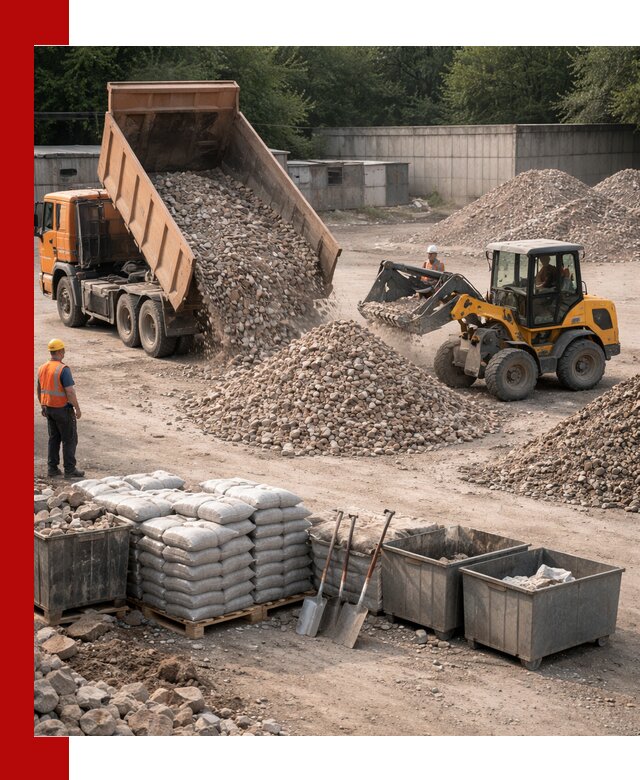 Вторичные материалы для отсыпки в Кингисеппе — поставка и доставка