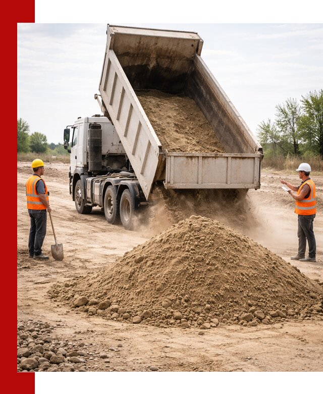 Доставка самосвалом 15 кубов в Кингисеппе за город и по городу