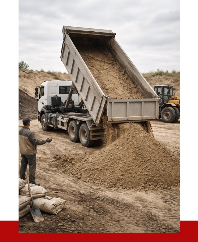 Доставка самосвалом 20 кубов в Кингисеппе от 7788 р. | ПРОНЕРУДКгп