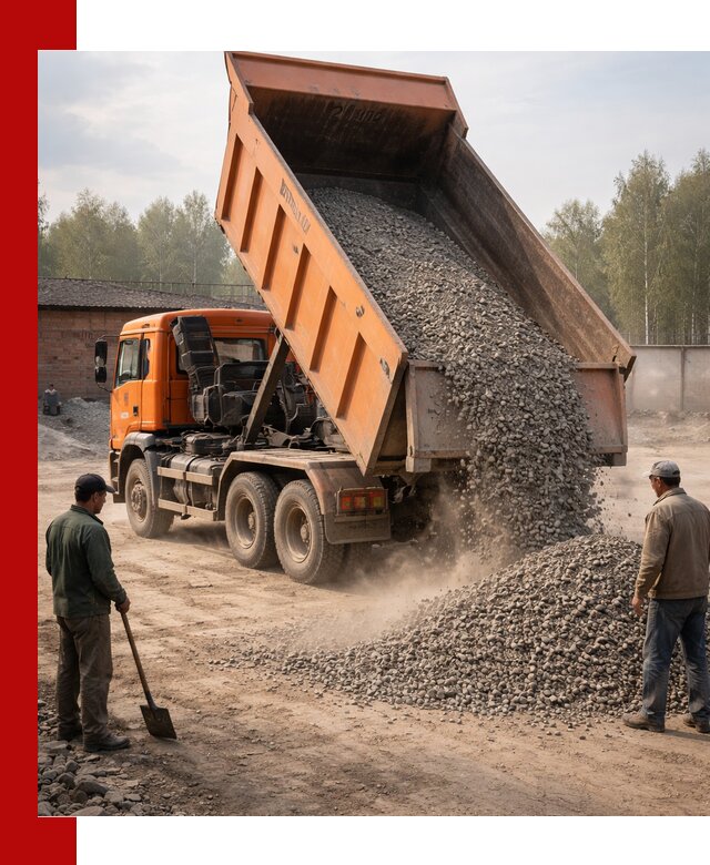 Доставка самосвалом 20 м3 в Кингисеппе быстро и надежно