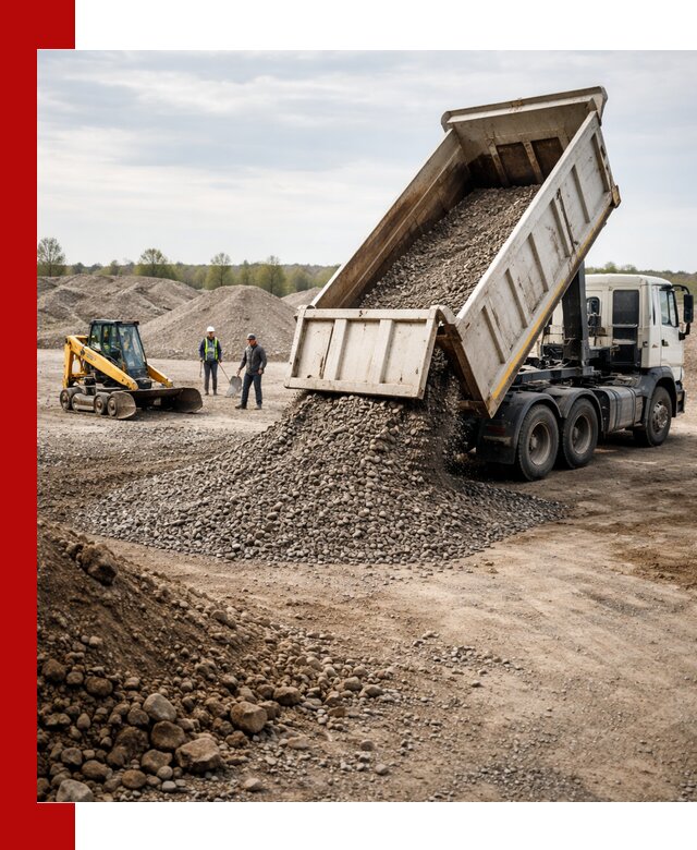 Доставка самосвалом 25 м³ в Кингисеппе быстро и надежно