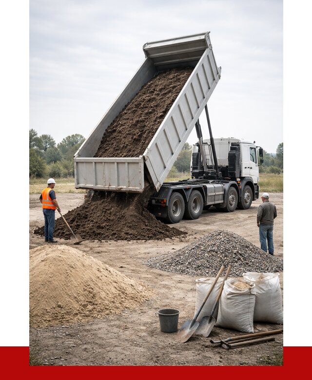 Доставка самосвалом 30 кубов в Кингисеппе от 8826 р. | ПРОНЕРУДКгп