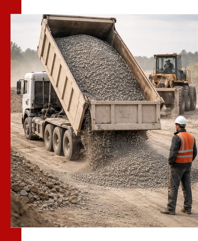 Доставка самосвалом 40 кубов цемента и сыпучих в Кингисеппе