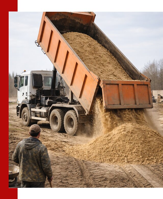 Аренда самосвала 20 тонн для перевозки грузов в Кингисеппе