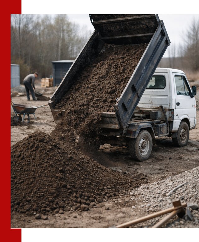 Аренда минисамосвала в Кингисеппе для доставки сыпучих материалов