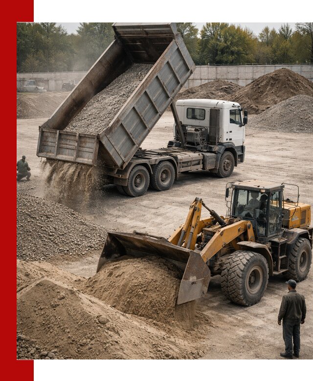 Перевозка сыпучих грузов самосвалами и бортовыми в Кингисеппе