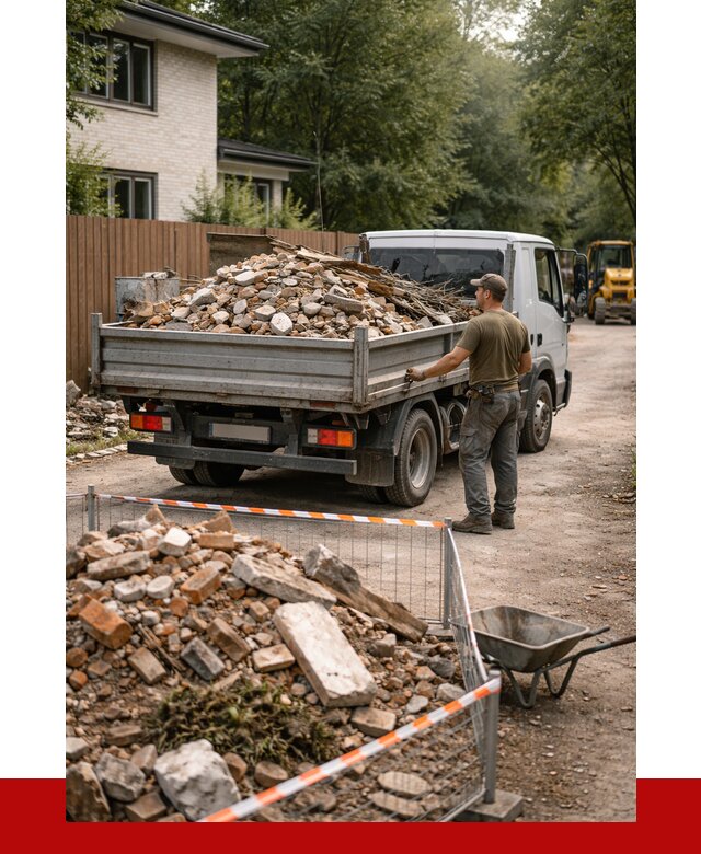 Вывоз строительного мусора с погрузкой в Кингисеппе от 7788 р | ПРОНЕРУДКгп