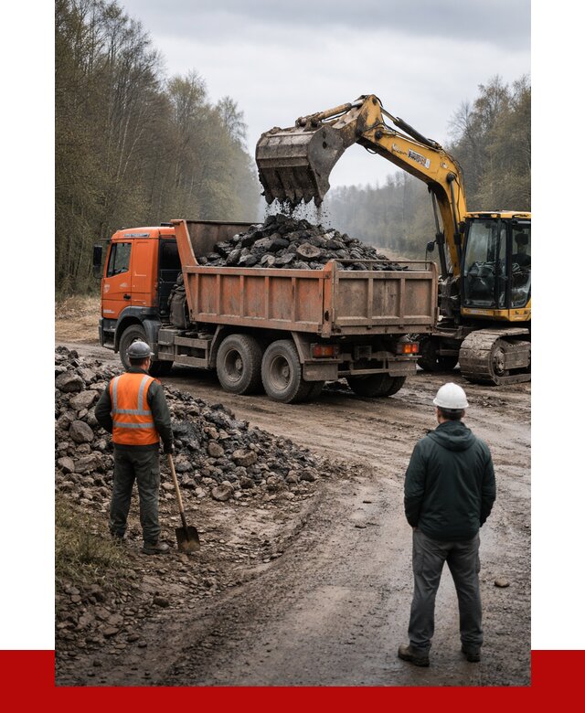 Вывоз асфальта в Кингисеппе от 4673 р. самосвалом ПРОНЕРУДКгп