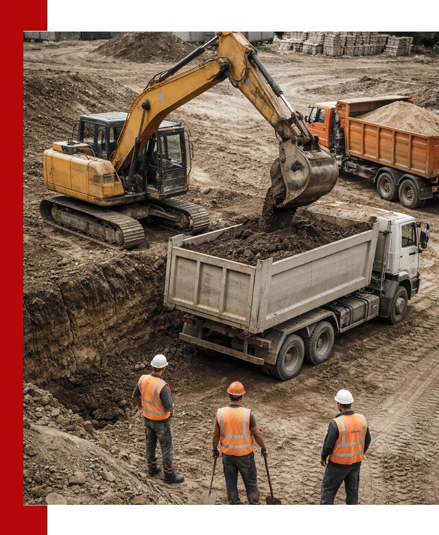 Разработка грунта для строительства и благоустройства в Кингисеппе