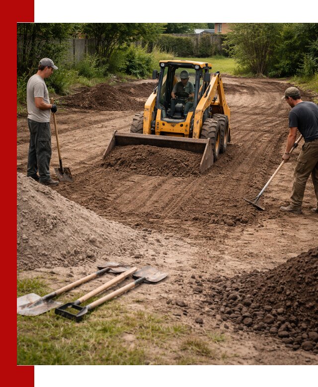 Планировка участка грунтом с вывозом и доставкой в Кингисеппе